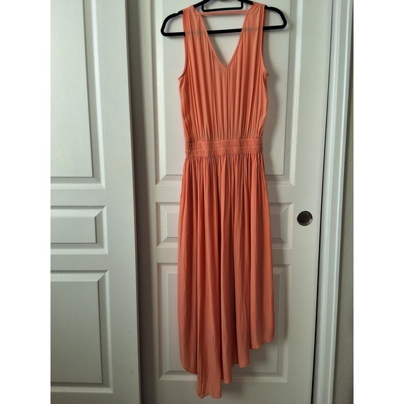 Ramy Brook XS GlamI handkerchief Dress Midi Asymmetrical Coastal Wedding Guest - Picture 2 of 4